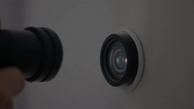 Flux 8K Macro Close-Up: Optical Light Sensor Reacting to a Powerful Flashlight Beam