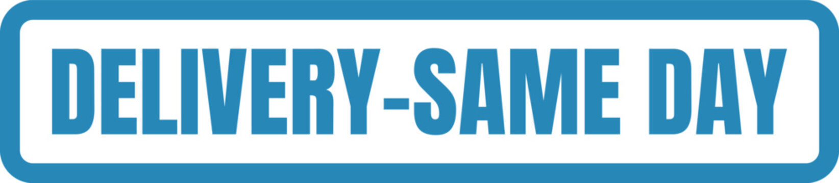 Promotion banner for delivery same day service availability