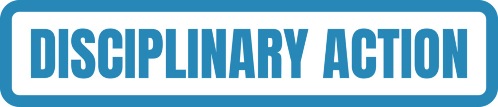 Notice indicating a disciplinary action in a professional or educational setting