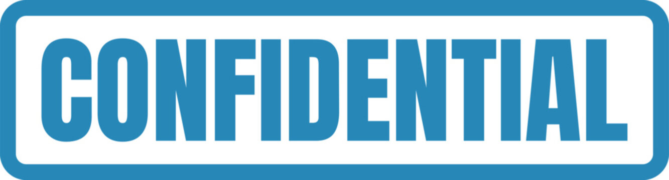A bold confidential label indicating sensitive or private information.