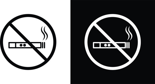 No smoking including electronic cigarettes sign