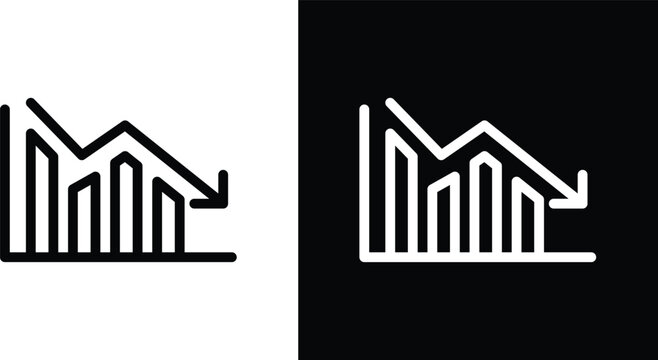 Reduction chart icon