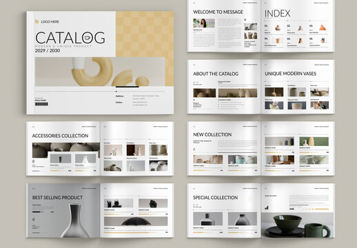 Catalog Brochure Landscape Layout