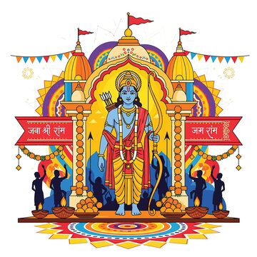 Hindu God Blue Skin Statue Idol.