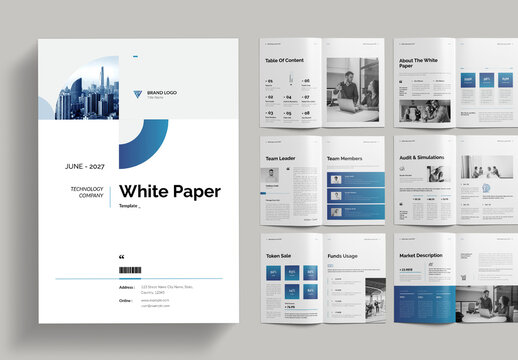 White Paper Brochure Template