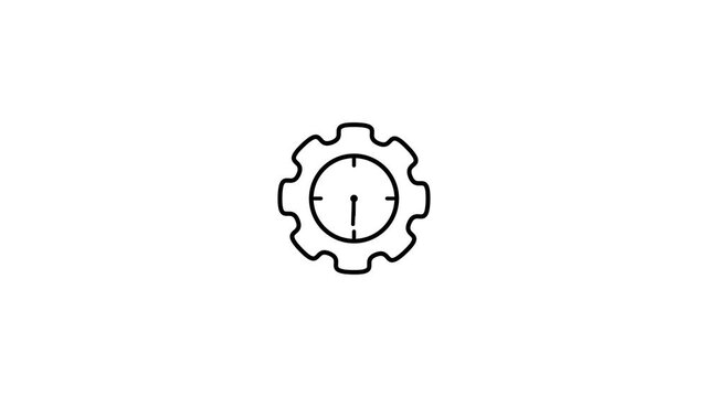 Time Management icon in vector. Logotype