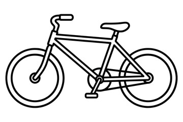 Obraz premium outline vector illustration of a bicycle