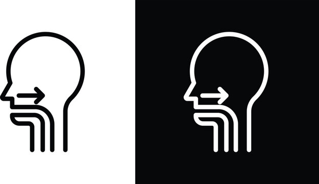 Swallowing reflex icon