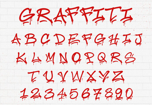 Urban Graffiti Font Design Set