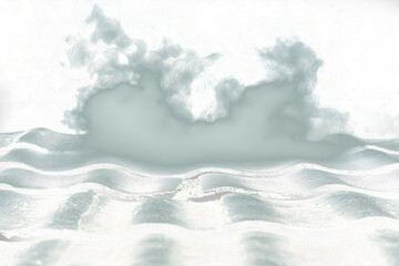 Obraz premium smoke on the white background