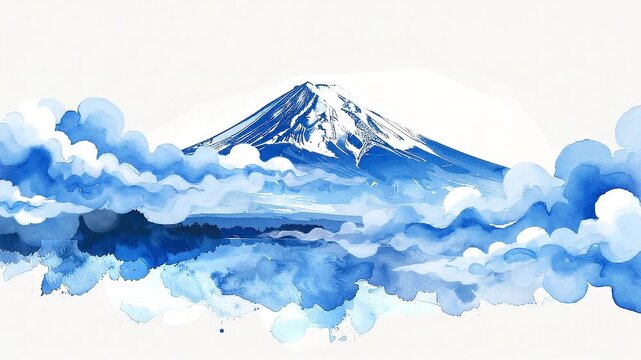 富士山　和風イメージの素材