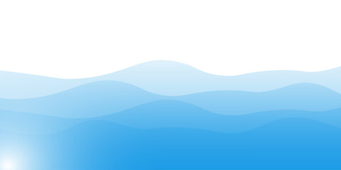 Fototapeta premium water wavy splash shape, sea waves, landscape water ripple for background, water surface, ocean graphic pattern
