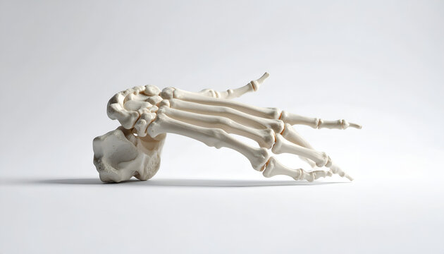 Human foot bones anatomy model.