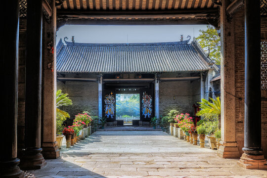 Guangzhou city, Guangdong, China. Daling Village is located in the northwest of Shilou Town, Panyu District under the Lotus Mountain. This ancient village has a history of more than 900 years.