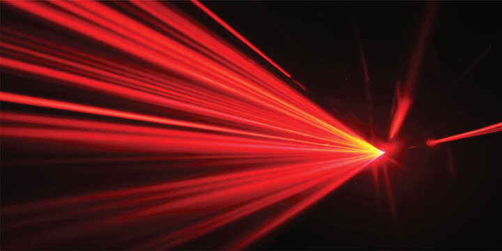 An abstract red background with motion lines and light rays creates a high-energy technology wallpaper featuring a bright glow, artful textures, and a dynamic explosion of color and speed