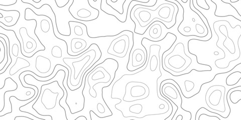 Obraz premium Black topographic contour lines on a white background