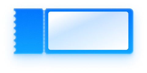 Fototapeta premium Blue digital tech voucher ticket illustration for futuristic apps