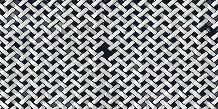 Close up of a woven pattern resembling a basket or textile surface