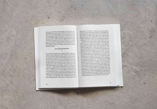 Mockup Of Customizable Open Book