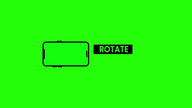 A black outline of a modern smartphone is centered on a vibrant solid green background