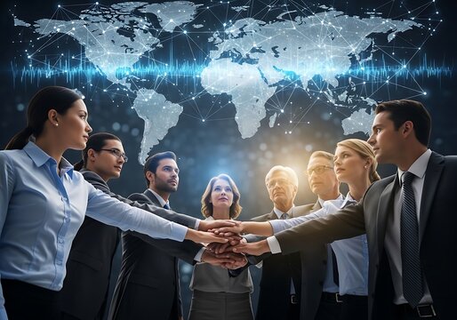 Global Business Teamwork - Collaboration for Success in International Markets.