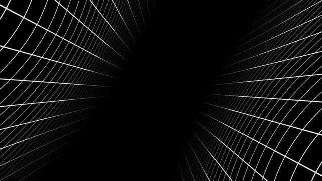 seamless grid line looping animation background. Neon Grids and Lines motion graphic animation. Retro futuristic animation element. grid lines loop animation. wavy grid technology video 4K.