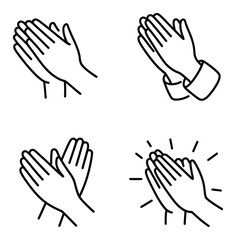 Obraz premium Hands Clapping Vector Illustration