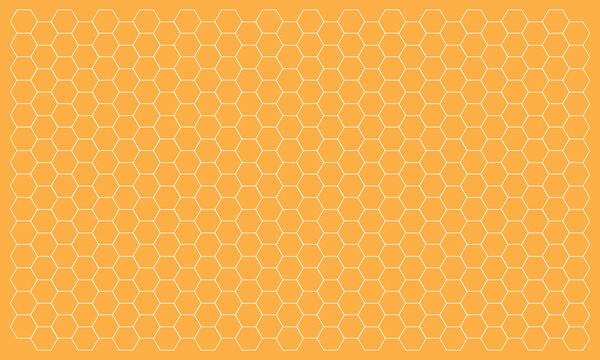 Hexagon geometric pattern. seamless hex background. abstract honeycomb cell. vector illustration. design for the background display, flyers, ad honey, fabric, clothes, texture, textile pattern . EPS