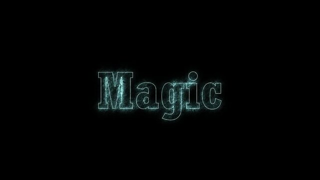Motivational video with glowing magic words on black background inspirational and uplifting