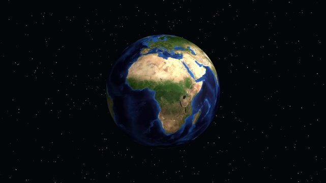 3D Earth Animation Zooming into Koper Slovenia with Geographic Data Overlay