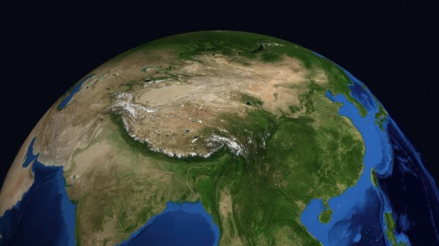 Satellite Zoom Animation to Sarajevo Bosnia and Herzegovina at Night
