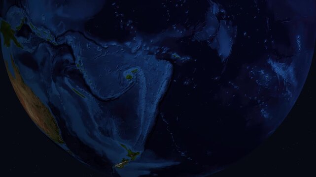Satellite Zoom Into Maputo Mozambique Night Lights From Space