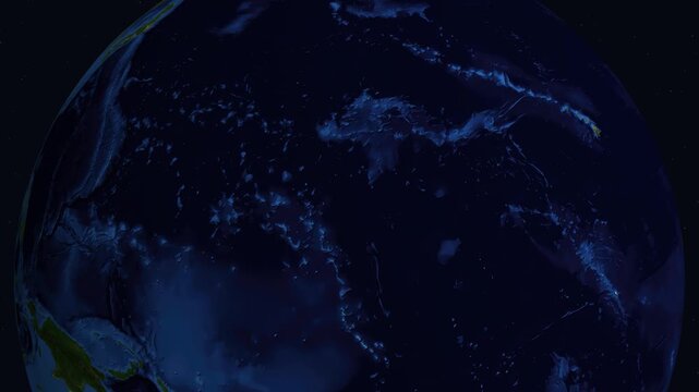 Satellite Zoom In From Space To Asmara Eritrea At Night