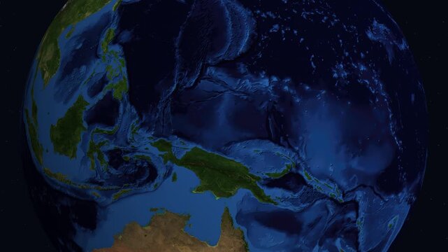 Satellite Zoom Animation to Mogadishu Somalia at Night from Space