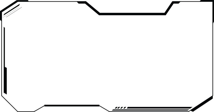 Futuristic HUD Frame Graphic
