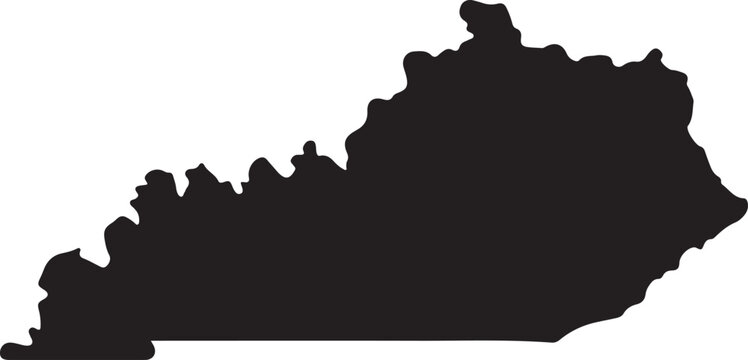 Kentucky black map