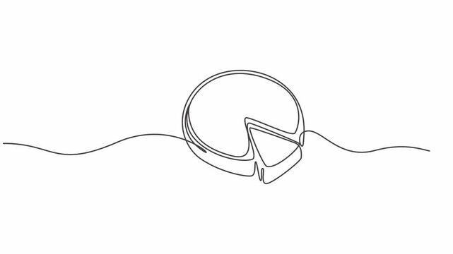 Minimal Fast Food cake line art Drawing Animation,Street Food Line Animation Background