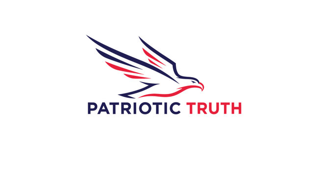 Patriotic Truth Eagle Logo - Symbol of Freedom and American Values.
