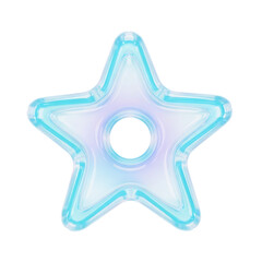 Squishy, ​​dreamy, cute 3D star icon