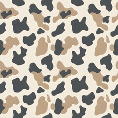 Naklejka premium Seamless Luxury Fashion Cow Print Pattern