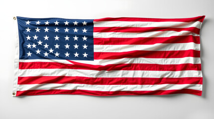 Fototapeta premium american flag isolated on white background