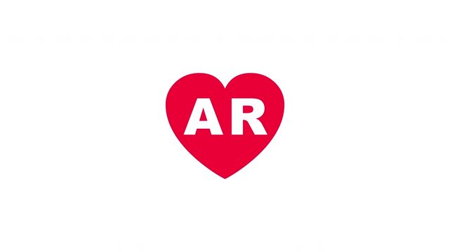 Augmented Reality, AR, heart symbol, red icon, love technology
