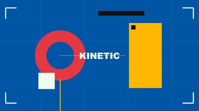 Kinetic Abstract Bauhaus Geometric Motion Design Background