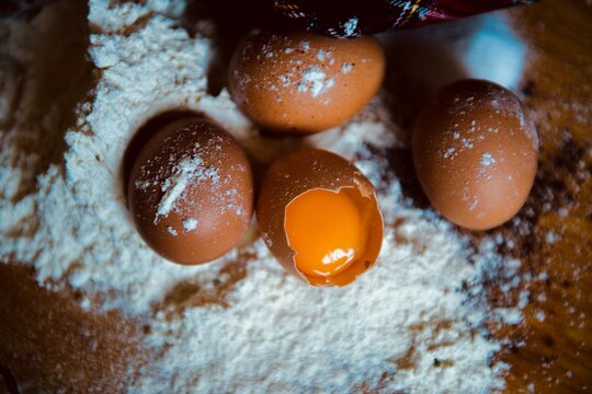 egg and flour