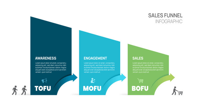 Sales funnel Infographic diagram template for business. Modern Timeline 3 steps, presentation vector infographics.