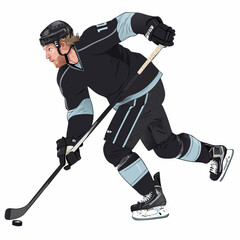 Obraz premium Ice Hockey Player in Action