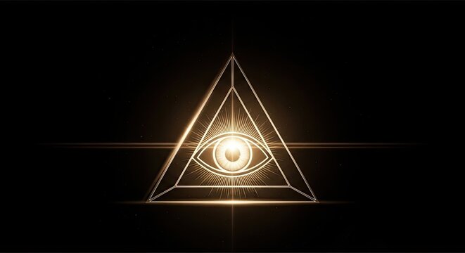Illuminati symbol the all seeing eye within a triangle decoding ancient secrets and modern conspiracy
