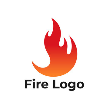 Abstract flame vector logo, Creative fire icon design, Bonfire silhouette branding symbol, Modern flame identity