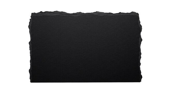 Black torn paper frame with jagged edges on grid.