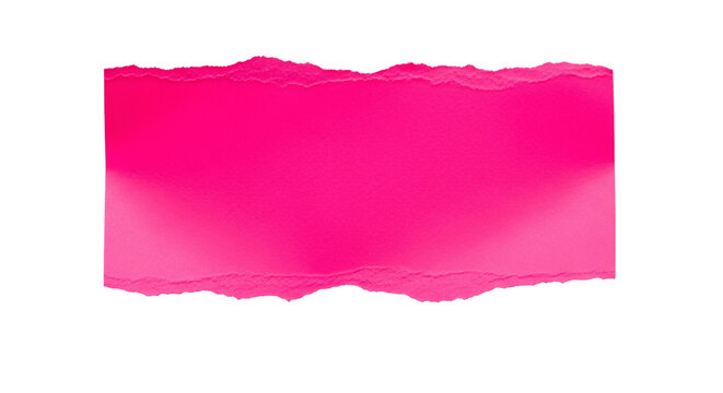 Bright pink torn paper background with rough edges.
